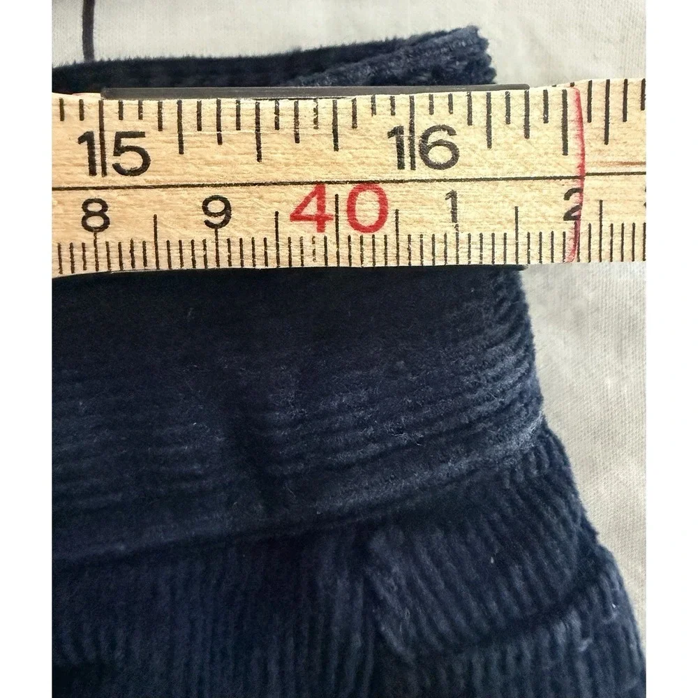 Banana Republic Mens Corduroy Pants Size 33x32 Blue Stretch Cotton Straight Leg